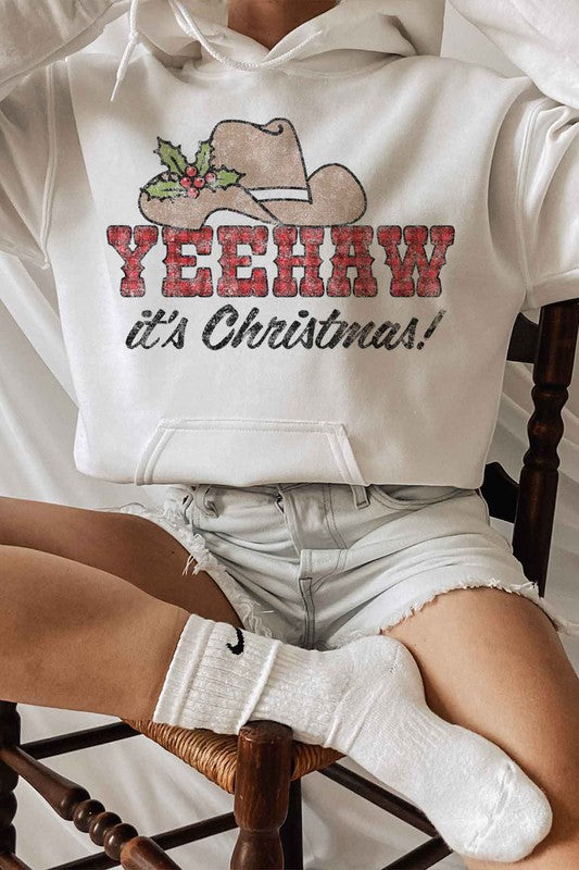 YEEHAW COUNTRY CHRISTMAS HOODIE PLUS SIZE